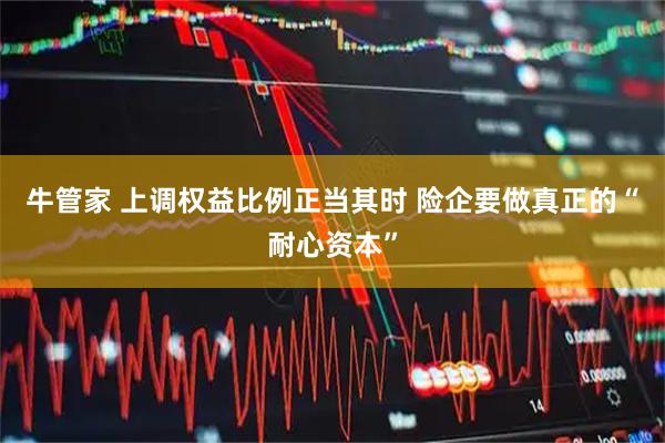牛管家 上调权益比例正当其时 险企要做真正的“耐心资本”