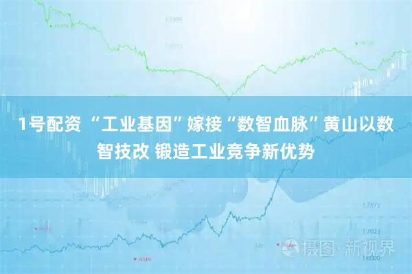 1号配资 “工业基因”嫁接“数智血脉”黄山以数智技改 锻造工业竞争新优势