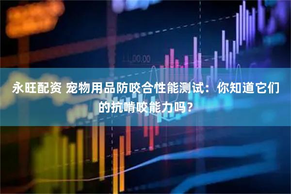永旺配资 宠物用品防咬合性能测试：你知道它们的抗啃咬能力吗？